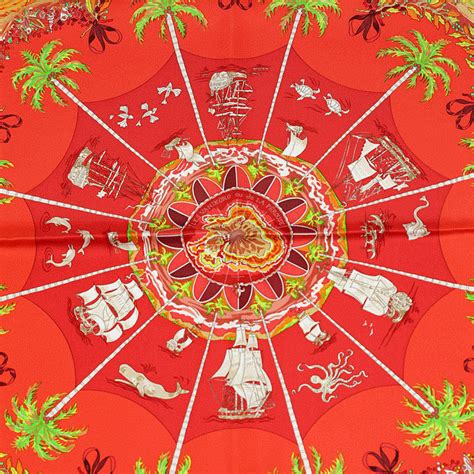 Hermes Scarf Per Astra Ad Astra by Sandra Laroche 90cm Silk